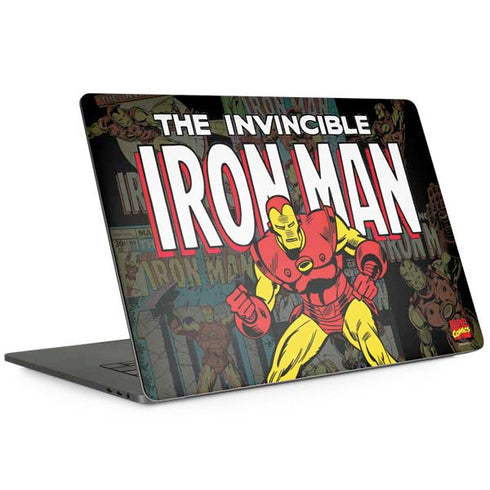 Marvel Classic Comics Iron Man Action Vintage MacBook Skins